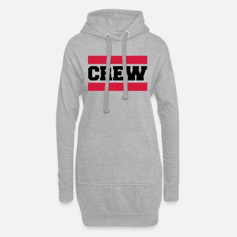 Crew - Hoodie-Kleid - Grau meliert