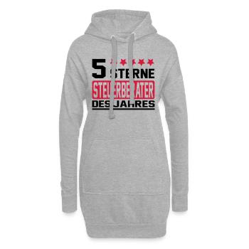 steuerberater - Hoodie-Kleid - Grau meliert - Vorne