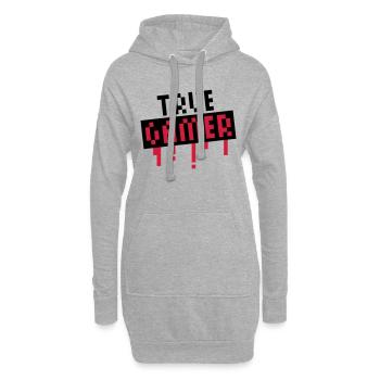 True Gamer Stamp - Sweat-shirt à capuche long Femme - gris chiné - Devant