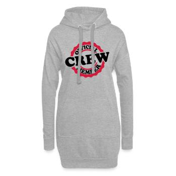 Cool Official Crew Member Stamp - Sweat-shirt à capuche long Femme - gris chiné - Devant