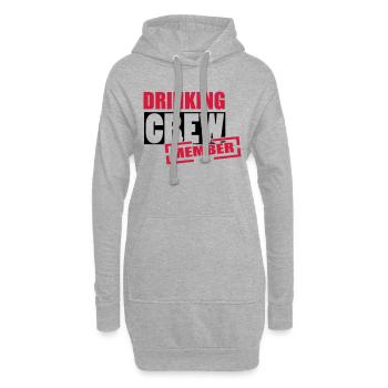 crew - Hoodie-Kleid - Grau meliert - Vorne