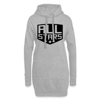 Allstars Rang Abzeichen - Hoodie-Kleid - Grau meliert - Vorne