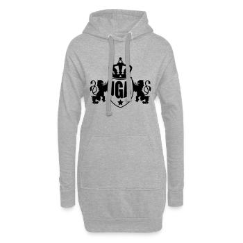 jga - Hoodie-Kleid - Grau meliert - Vorne