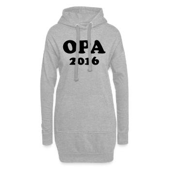 opa 2016 - Hoodie-Kleid - Grau meliert - Vorne