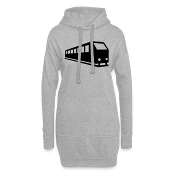 Zug - Hoodie-Kleid - Grau meliert - Vorne