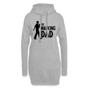 the walking dad wortwitz - Hoodie-Kleid - Grau meliert - Vorne