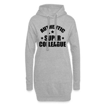 Kollegen / Kollegin / Unternehmen / Büro - Hoodie-Kleid - Grau meliert - Vorne