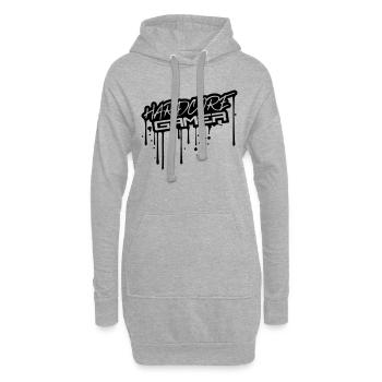 graffiti drop stamp color spray spray joy - Hoodie Dress - heather grey - Front