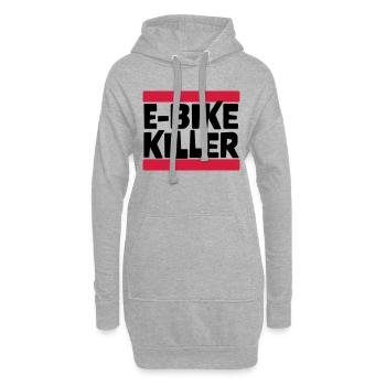 E BIKE KILLER - Hoodie-Kleid - Grau meliert - Vorne