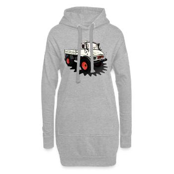 Unimog - Oldtimer - Offroad - Dispositif moteur universel - Sweat-shirt à capuche long Femme - gris chiné - Devant