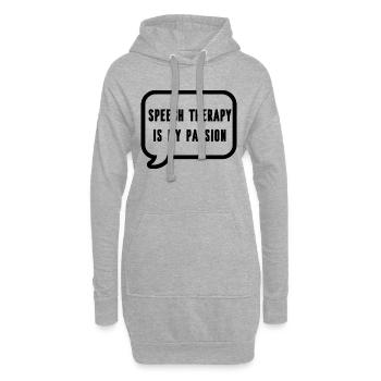 Speech therapist Speech therapist Speech therapist Speech therapist - Hoodie Dress - heather grey - Front