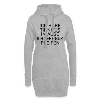 Fun Spaß Lustige - Hoodie-Kleid - Grau meliert - Vorne