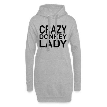 Donkey Esel - Hoodie-Kleid - Grau meliert - Vorne