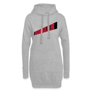 dream killer Pessimisten Zitat - Hoodie-Kleid - Grau meliert - Vorne