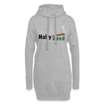 HollyWeed dark - Hoodie-Kleid - Grau meliert - Vorne