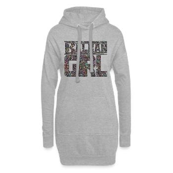 Balkan Kroatien Bosnien Serbien juge exyu Junge Mädchen - Hoodie-Kleid - Grau meliert - Vorne