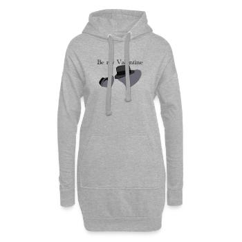 Be my Valentine - Hoodie-Kleid - Grau meliert - Vorne