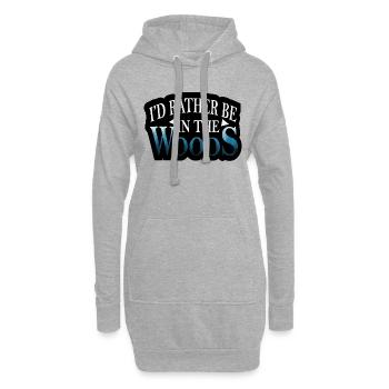 Adventure Travel Hiking Mountain - Hoodie-Kleid - Grau meliert - Vorne