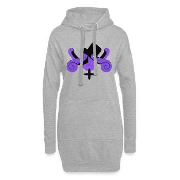 Unwirklicher Mister Blok - Hoodie-Kleid - Grau meliert - Vorne