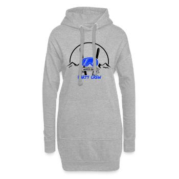 apres ski party crew - Hoodie-Kleid - Grau meliert - Vorne