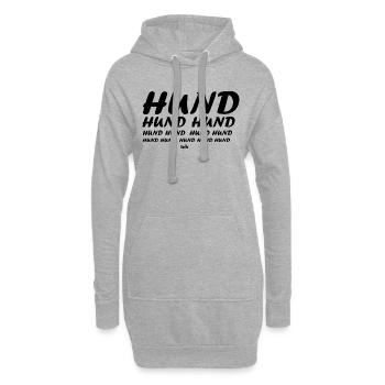 Dog Hund - Hoodie-Kleid - Grau meliert - Vorne