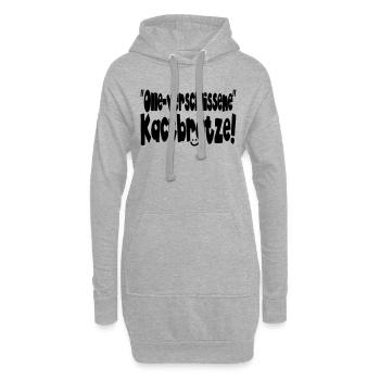 verschlissene kackbrat II - Hoodie-Kleid - Grau meliert - Vorne