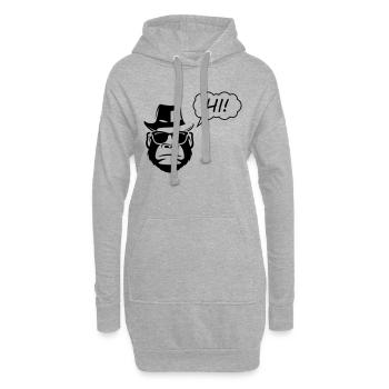 gorilla hi - Hoodie-Kleid - Grau meliert - Vorne