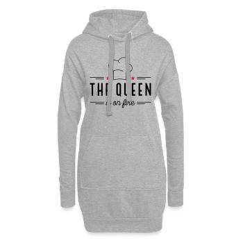 Weihnachtsgeschenke für Frauen - Hoodie-Kleid - Grau meliert - Vorne