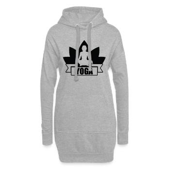 Yoga Meditation Spa Namaste - Hoodie-Kleid - Grau meliert - Vorne