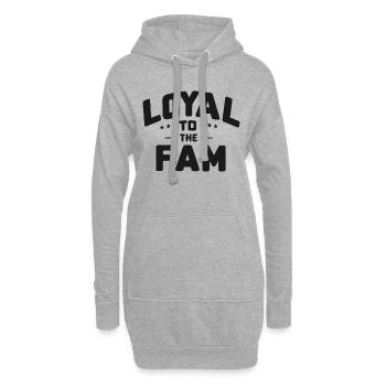 Loyal zur Familie - Hoodie-Kleid - Grau meliert - Vorne