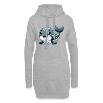 Wal-Baby - Hoodie-Kleid - Grau meliert - Vorne