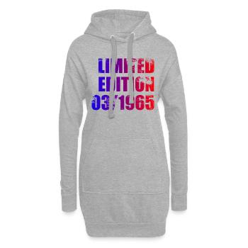 60e anniversaire Edition limitée 03/1965 - Sweat-shirt à capuche long Femme - gris chiné - Devant