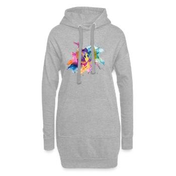 Phönix - Hoodie-Kleid - Grau meliert - Vorne