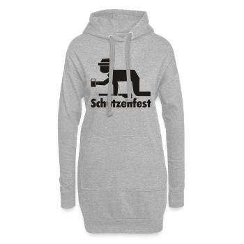 Schützenfest - Hoodie-Kleid - Grau meliert - Vorne