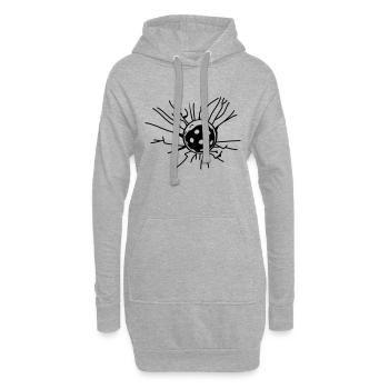 Unihockey 2_1clr - Hoodie-Kleid - Grau meliert - Vorne