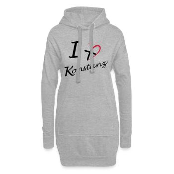 Konstanz Liebe - Hoodie-Kleid - Grau meliert - Vorne