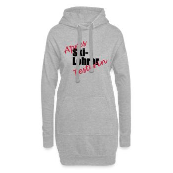 Apres Ski Lehrer Testerin - Hoodie-Kleid - Grau meliert - Vorne