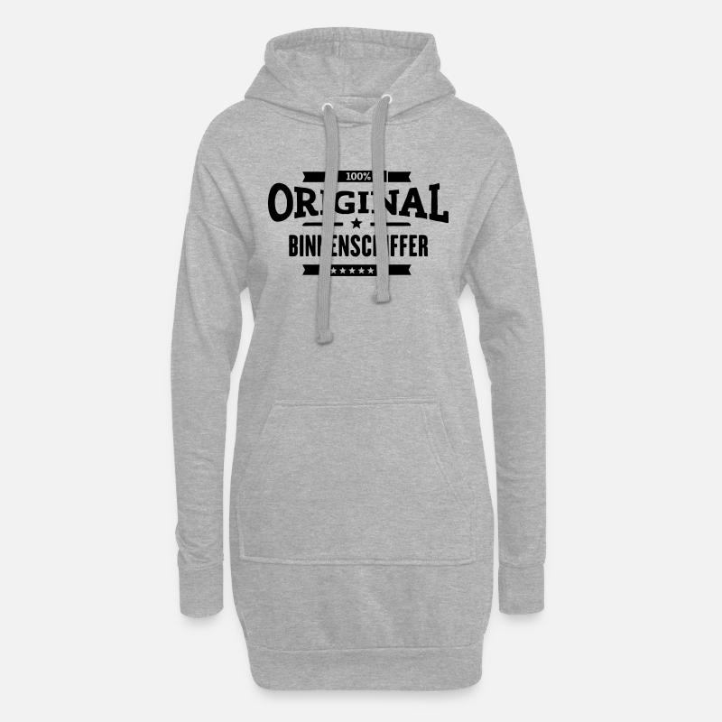 Original Binnenschiffer - Hoodie-Kleid - Grau meliert