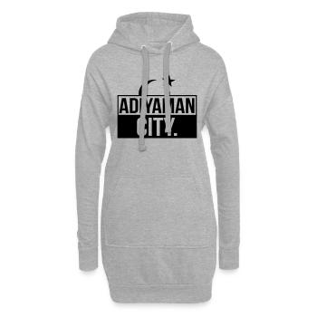 Adiyaman City Türkei Türkiye - Hoodie-Kleid - Grau meliert - Vorne