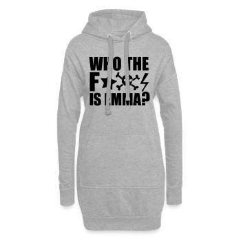 who the fuck is emma? MDMA XTC Teile Rave Sprüche - Hoodie-Kleid - Grau meliert - Vorne