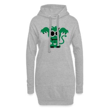 Monster - Hoodie-Kleid - Grau meliert - Vorne