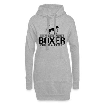 BOXER wuff - Hoodie-Kleid - Grau meliert - Vorne