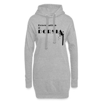 reservation at dorsia - Sweat-shirt à capuche long Femme - gris chiné - Devant