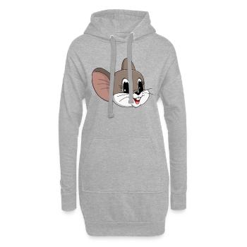 lorey.w "petite souris", fille - Sweat-shirt à capuche long Femme - gris chiné - Devant
