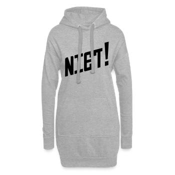 Dites-le en russe: Niet! - Sweat-shirt à capuche long Femme - gris chiné - Devant