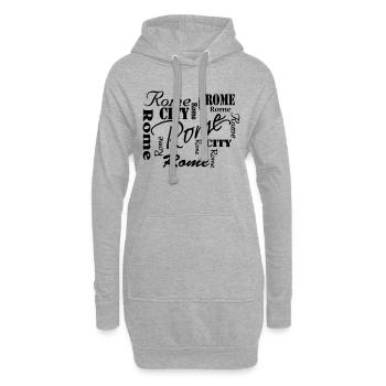 Rome - Sweat-shirt à capuche long Femme - gris chiné - Devant