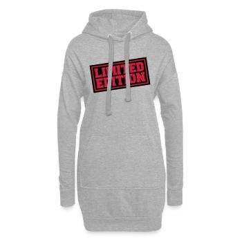 Cool Limited Edition Design - Sweat-shirt à capuche long Femme - gris chiné - Devant