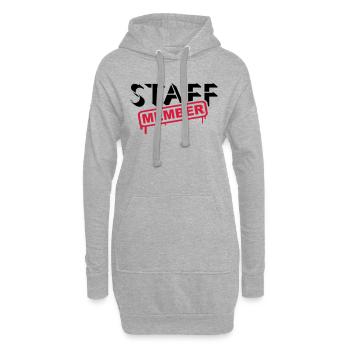Membre du personnel Amis de l’équipe Logo de l’équipe du personnel - Sweat-shirt à capuche long Femme - gris chiné - Devant