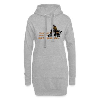 Dualsport it's on my list (one rider) - Hoodie Dress - heather grey - Front