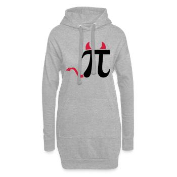 Pi - Hoodie Dress - heather grey - Front